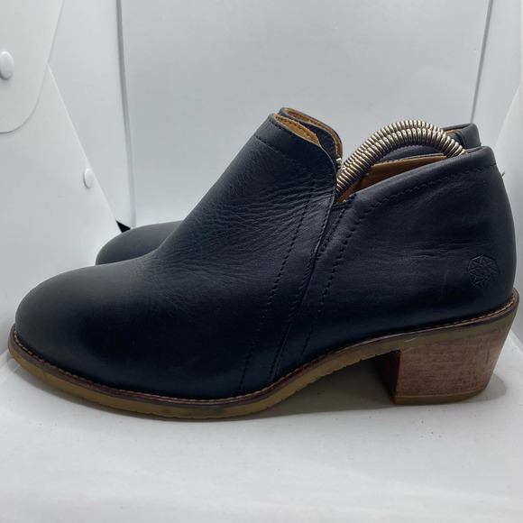 Xena Womens Gravity Steel Toe Black Leather Ankle Safety Work Boots Booties 10 - Picture 3 of 8